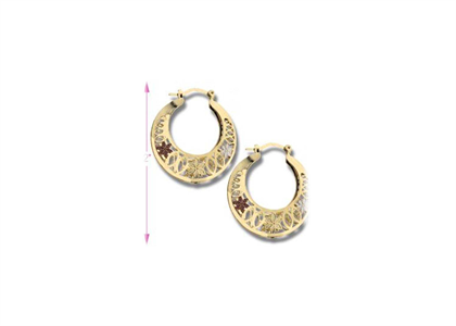 Tri Tone Plated | Fashion Earrings
